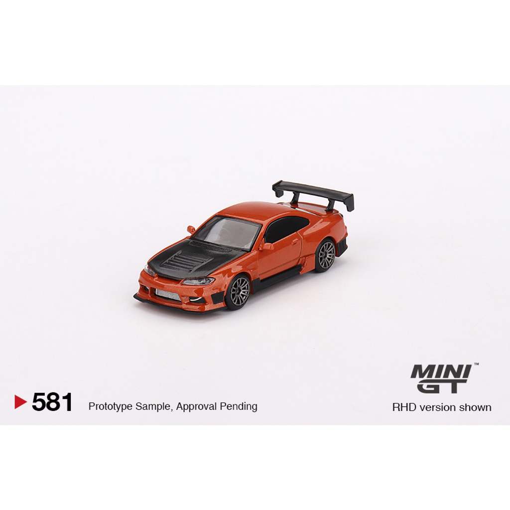 MINI GT #581 Nissan Silvia S15 D-MAX Metallic Orange 右駕 現貨
