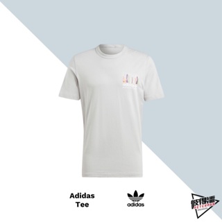 ADIDAS 地球掃描 男款 短袖 灰 上衣 運動 三葉草 IL5166【彼得潘】