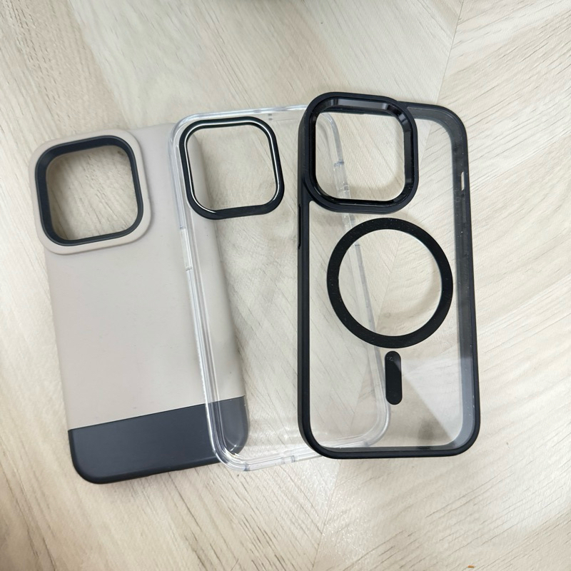 二手便宜賣iphone14pro 手機殼 韓國品牌+犀牛盾+磁吸殼 三個一起賣