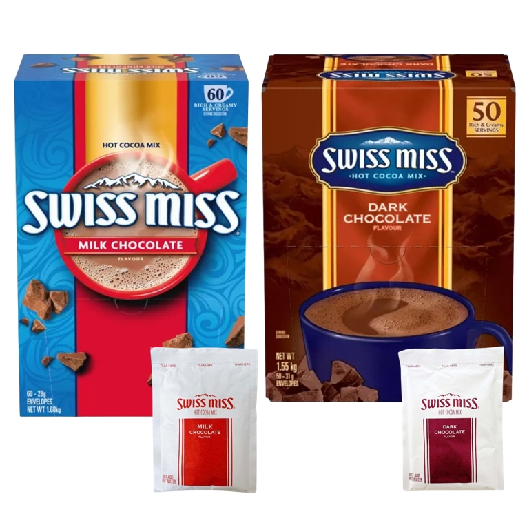 森吉百貨 Swiss miss 即溶可可粉 巧克力粉 黑巧克力粉 costco 好市多 巧克力飲品 沖泡飲品 單包