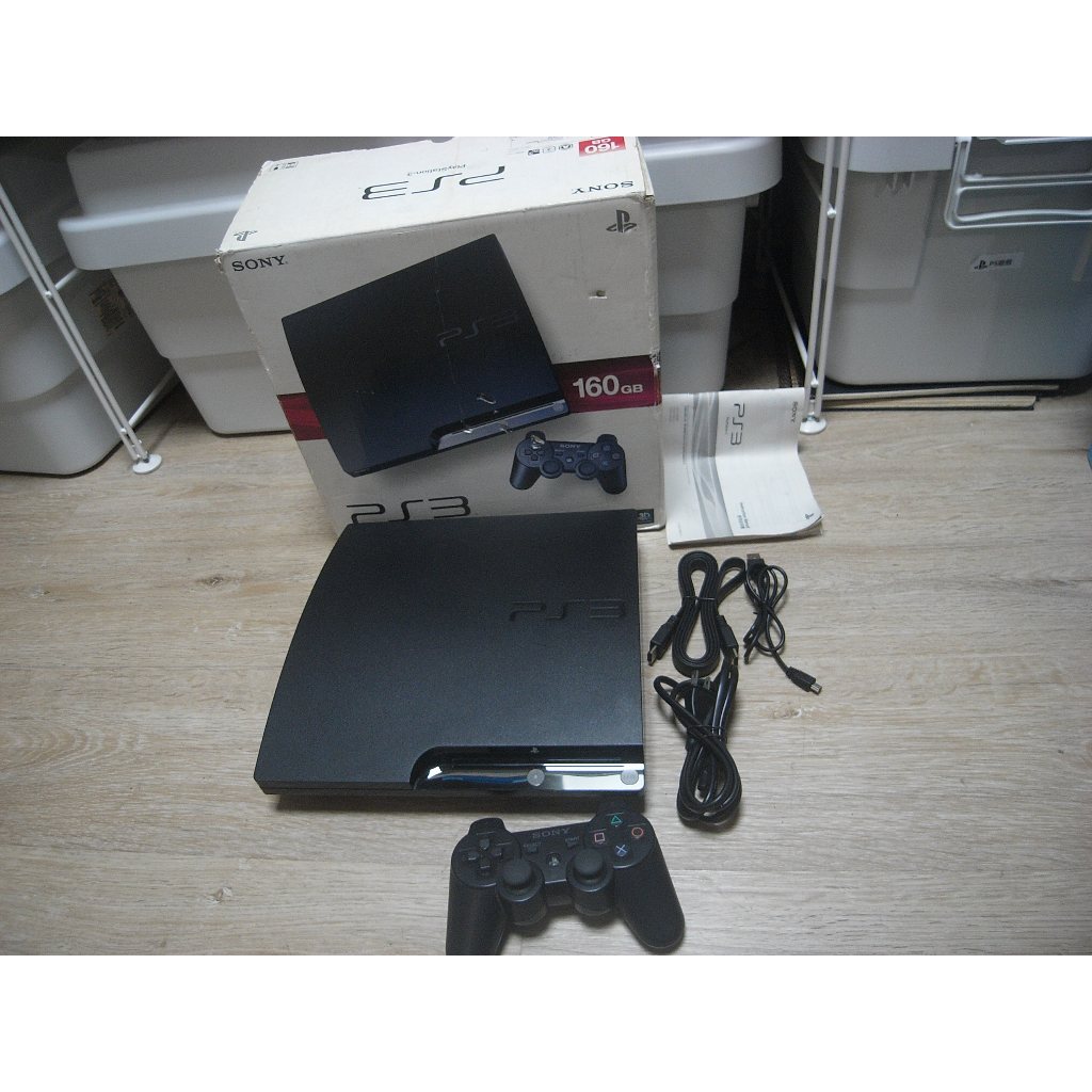 二手 索尼 Sony PlayStation 3 PS3 160g  薄機 遊戲 主機 CECH-2507A 黑色 電玩