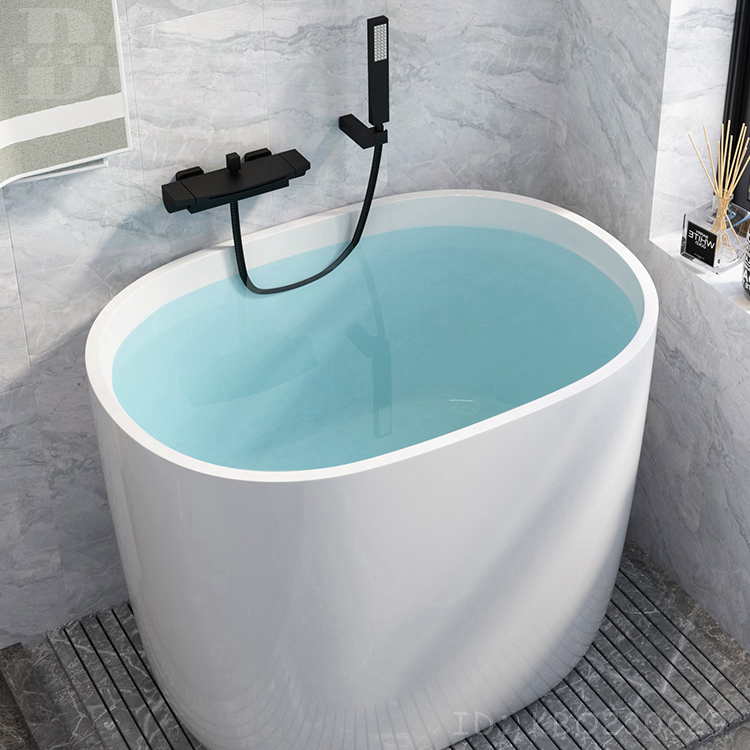 【破損包賠】小浴缸家用小戶型壓克力迷你日式深泡小型浴盆獨立坐式可移動80cmBO80
