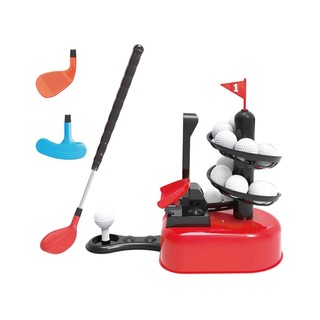 MACRO GIANT兒童高爾夫球發球機套裝組 伸縮球桿 塑膠球 無需裝電池 kid golf ball machine