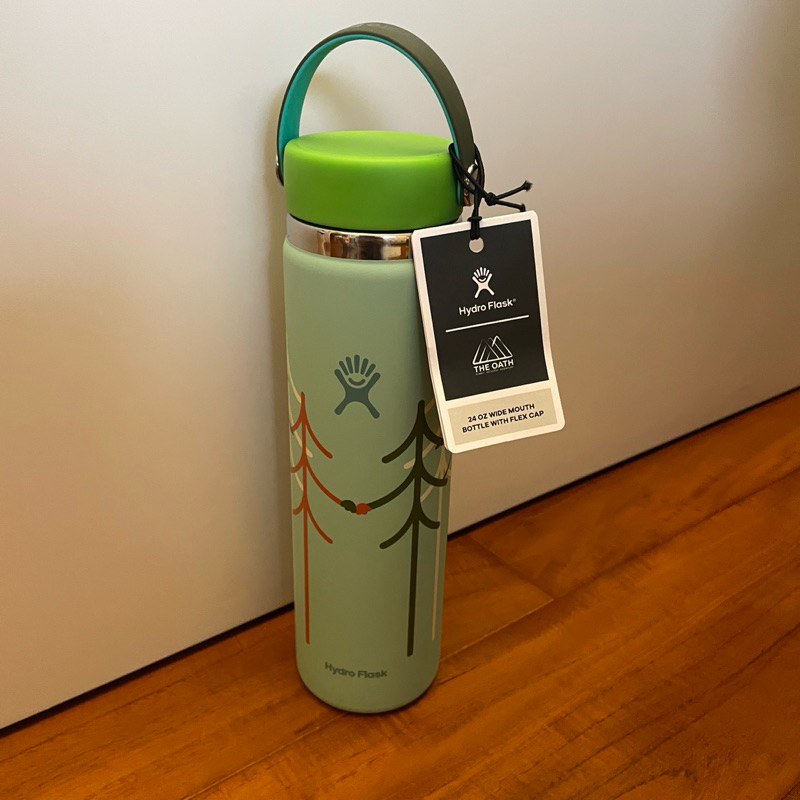 Hydro Flask 24oz/709ml 寬口提環保溫杯 保溫瓶 限量限定款 稀少 森林圖騰