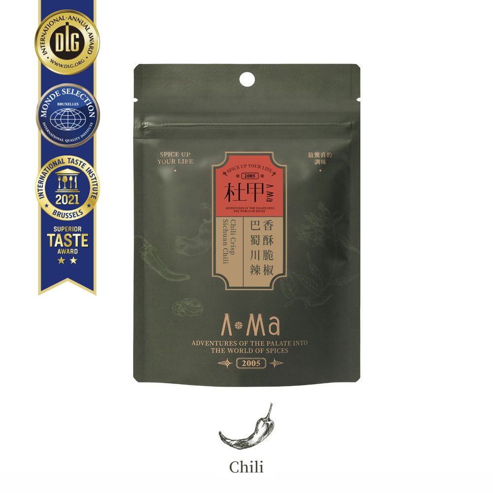 杜甲 A Ma｜香酥脆椒-巴蜀川辣(植物五辛素)(無花生) 獨享包 30g 辣餅乾 零食