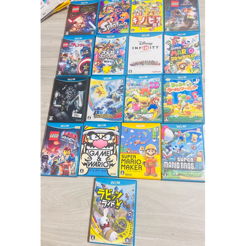 Wii U 二手遊戲片 瑪莉歐 樂高 皮卡丘