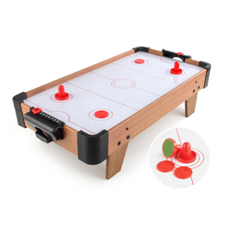 MACRO GIANT 木製矮腳桌上曲棍球 桌上冰球台 需裝電池 懸浮冰球 Tabletop Ice Hockey