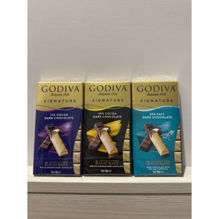 GODIVA迷你黑巧克力棒（72%黑巧克力/90%黑巧克力/海鹽/牛奶巧克力-焦糖)