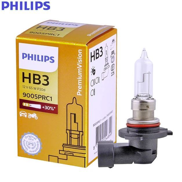 飛利浦 Philips 9005PRC1 12V 65W HB3 亮度加強 30% 石英鹵素燈泡