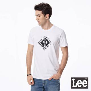 Lee 棕梠樹印花短袖T恤 男 白 標準版型 Modern LL200155K14
