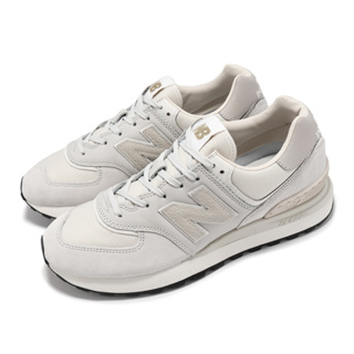 New Balance 574 中性 灰米白 麂皮 網布 拼接 緩衝 休閒鞋 U574LGWDD Sneakers542