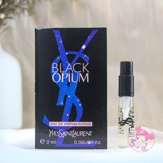YSL 黑鴉片暗夜版（藍鴉片） Black Opium Intense 女性淡香精 2ml 全新 小樣