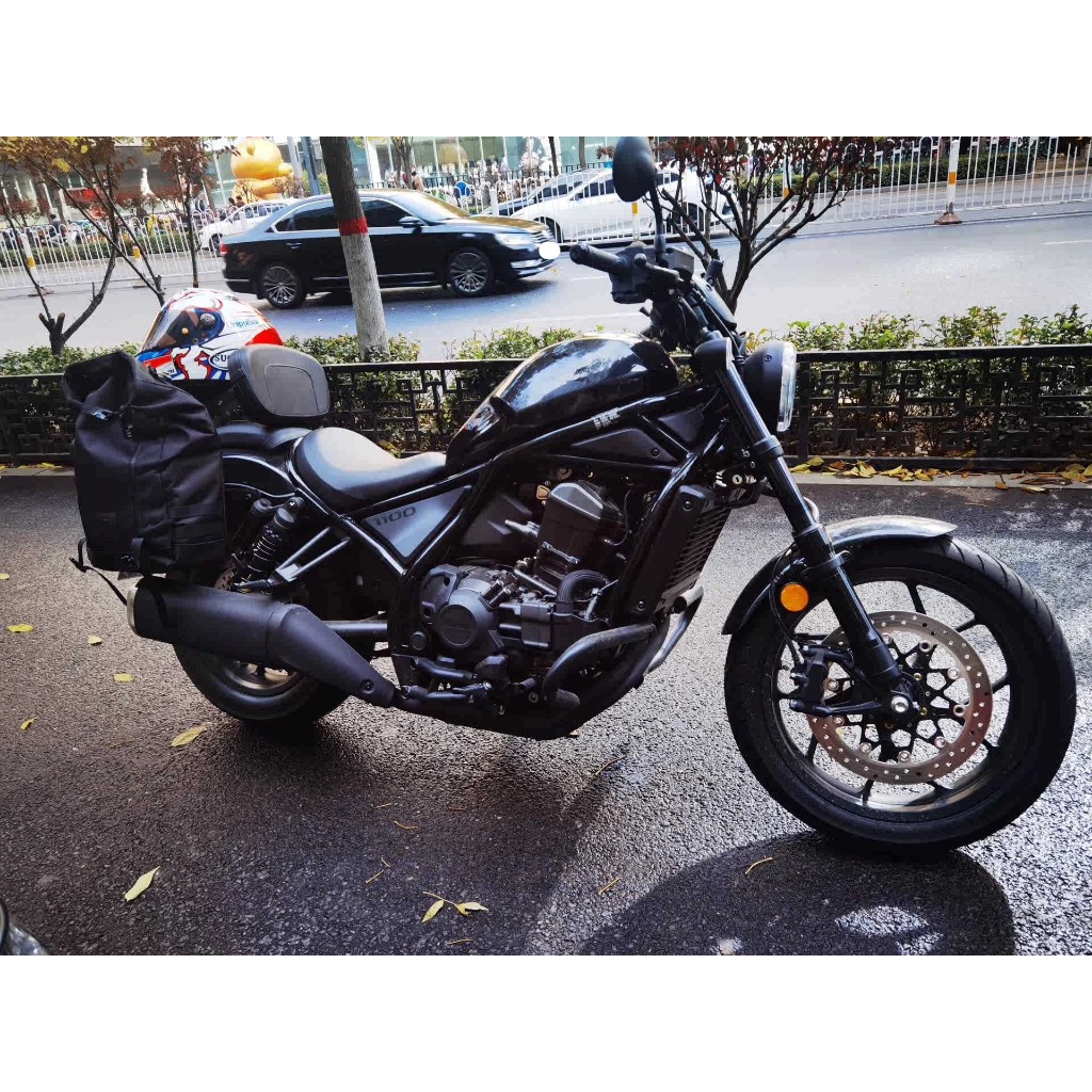 rebel 500側包 適用於 Honda 叛逆者500改裝金屬馬鞍包支架 rebel500S 黑色側包Rebel 11