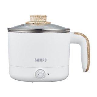 SAMPO聲寶1.2L美食鍋(保固中)|雙層防燙多功能快煮美食鍋電火鍋(附蒸架) 1.2L KQ-CA12D