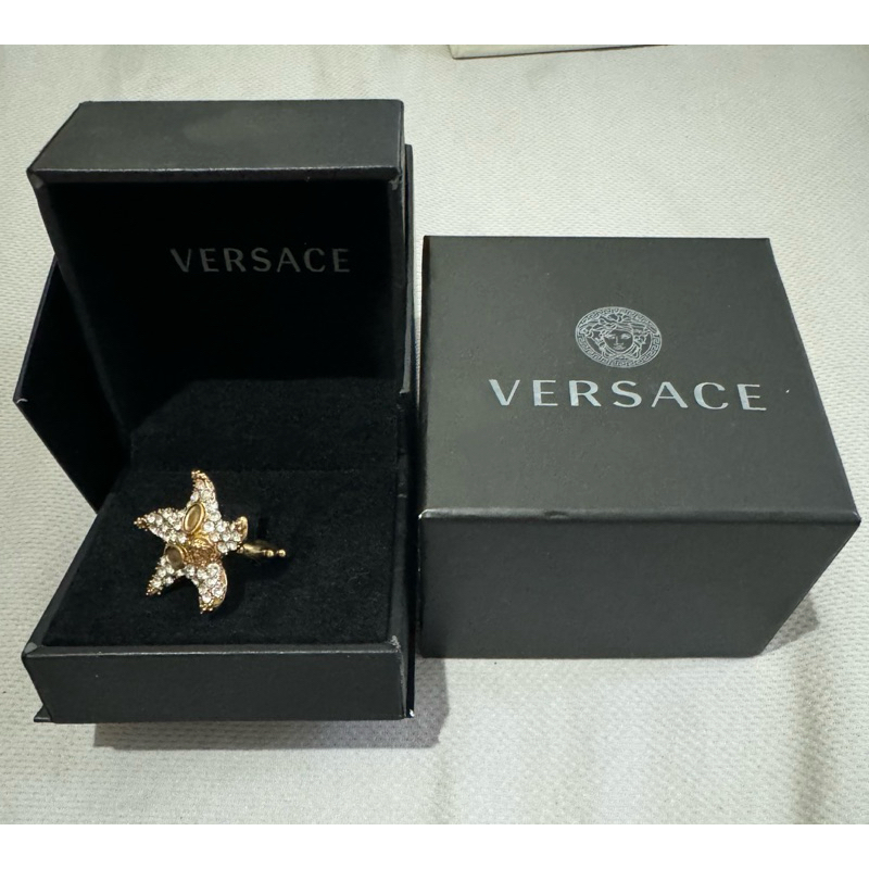 VERSACE 范思哲 凡賽斯 海星 戒指 尺碼9 二手正品