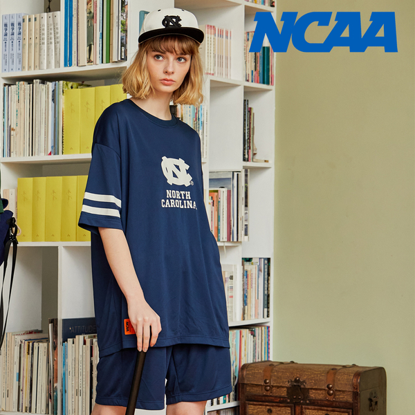 NCAA 短T 深藍 北卡羅來納 網眼 橄欖球衣 寬版 中性 7325110180