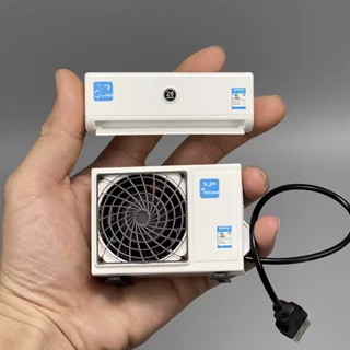 [ HankTown ] USB 分離式 冷氣 空調 套組 室內機 室外機｜微縮模型（風扇會轉 不會涼 請看商品說明）
