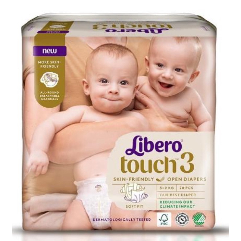 Libero麗貝樂 touch 3 嬰兒紙尿褲 / 尿片 / 尿布 S 27片