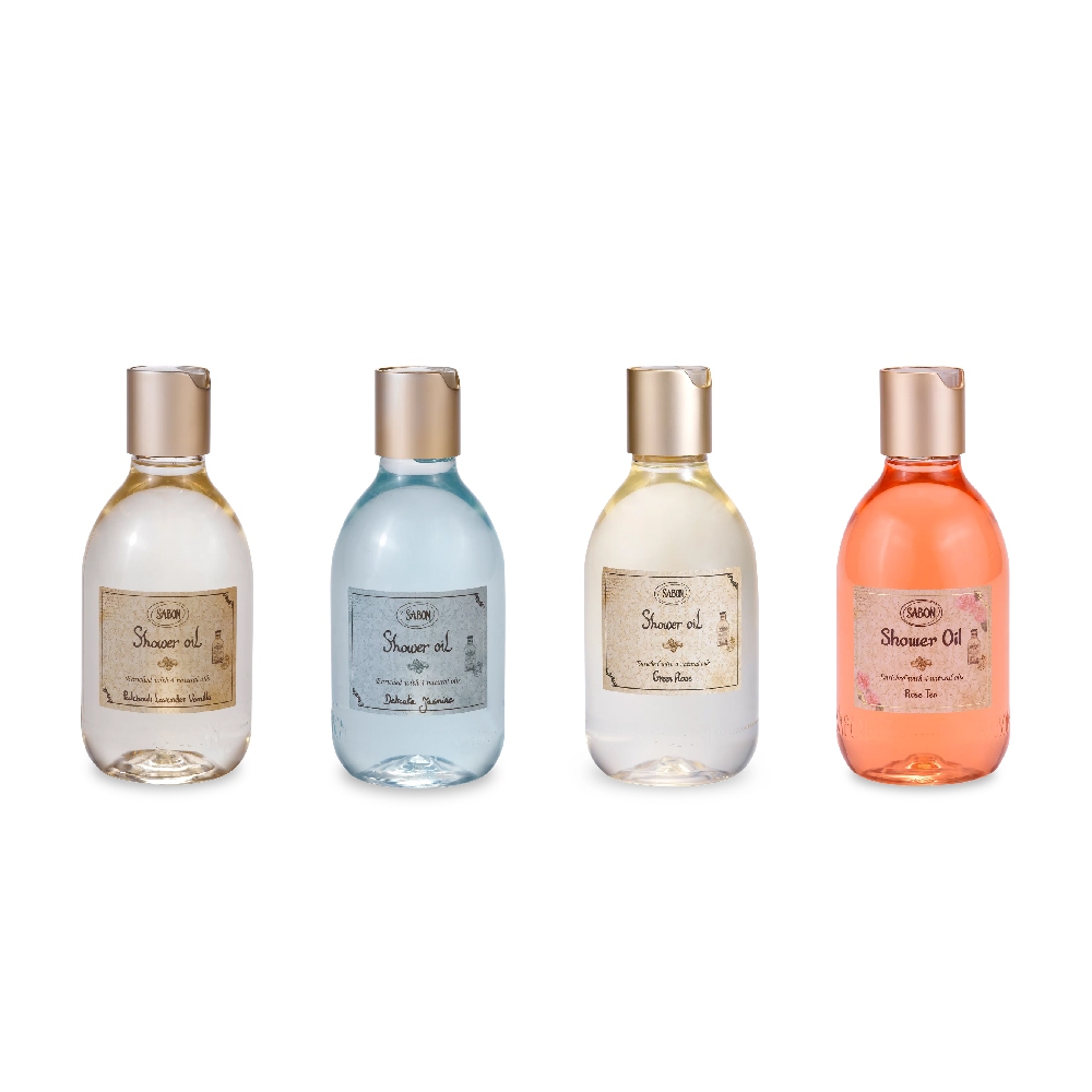 【現貨秒出】 SABON 沐浴油300ml (經典/茉莉花語/玫瑰茶語/綠玫瑰)(有中文標籤)