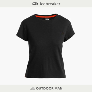 [Icebreaker] 女款 圓領短袖上衣(口袋)-200-The North Face 聯名款 (IB0A56VQ)