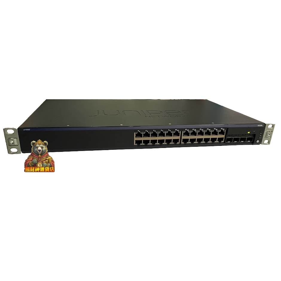 Juniper EX2200 24T-4G 24port 網路交換器 Layer 3 Switch 免運