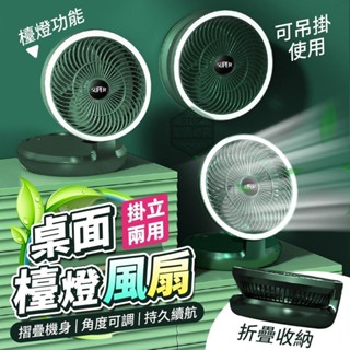 臺灣出貨＃現貨＃掛立兩用桌面檯燈風扇＃電風扇＃夜燈＃戶外