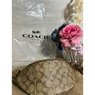 COACH 蔻馳 老花腰包 PVC 單肩斜跨胸包腰包