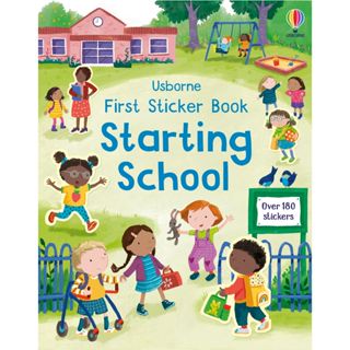 【Usborne】互動遊戲 貼紙書 First Sticker Book Starting School
