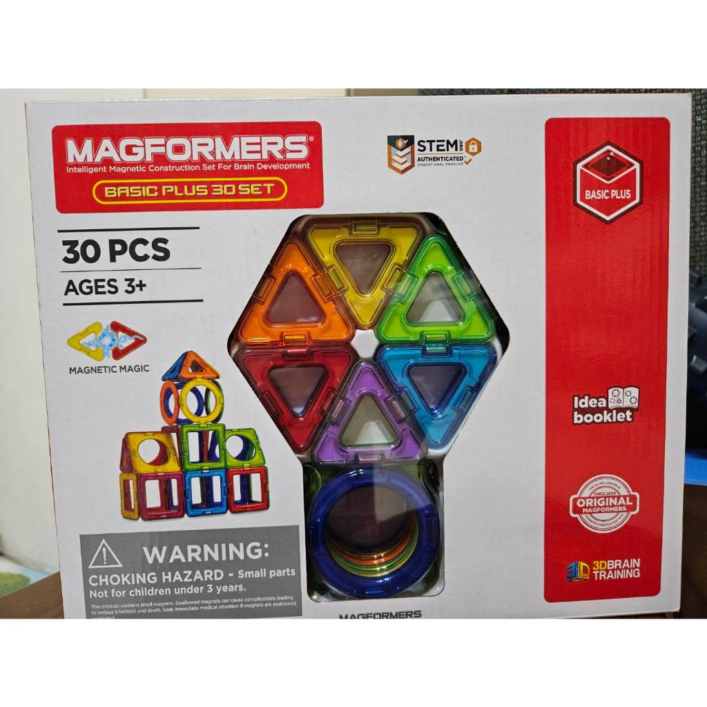 現貨 全新 二手 magformers 磁力片玩具  沒拆過 盒子 -30片-