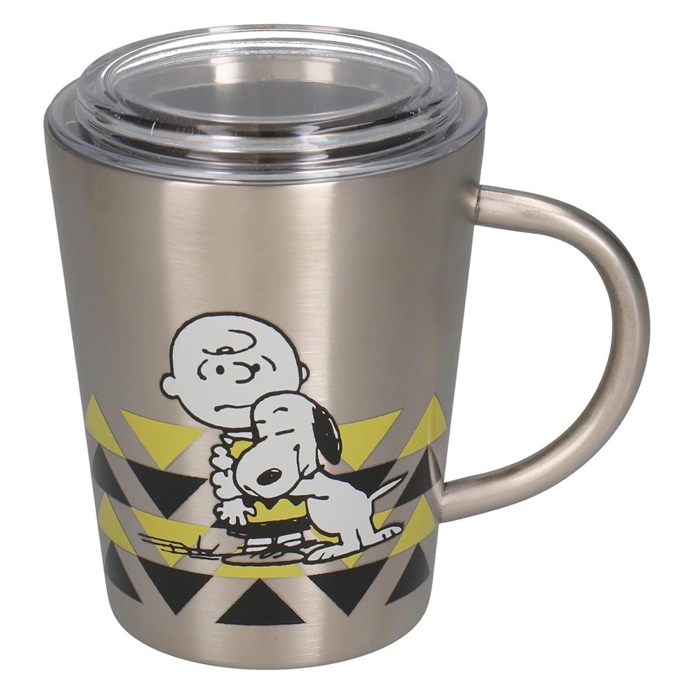 日本山加 YAMAKA 日本製 Snoopy 史努比 附蓋不鏽鋼杯 感謝 SJ21825