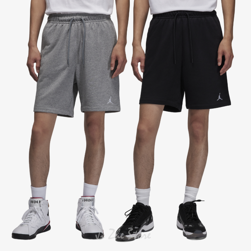【吉喆】現貨 Jordan Essentials 喬丹 刺繡 飛人 LOGO 棉短褲 FQ4535 FQ4535-010