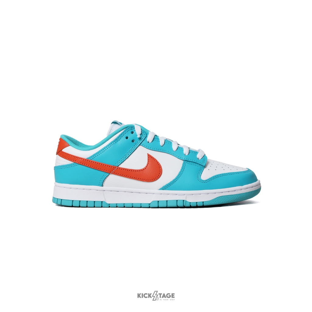 NIKE DUNK LOW RETRO 'Miamo Dolphins' 湖水綠 橘紅 休閒鞋【DV0833-102】