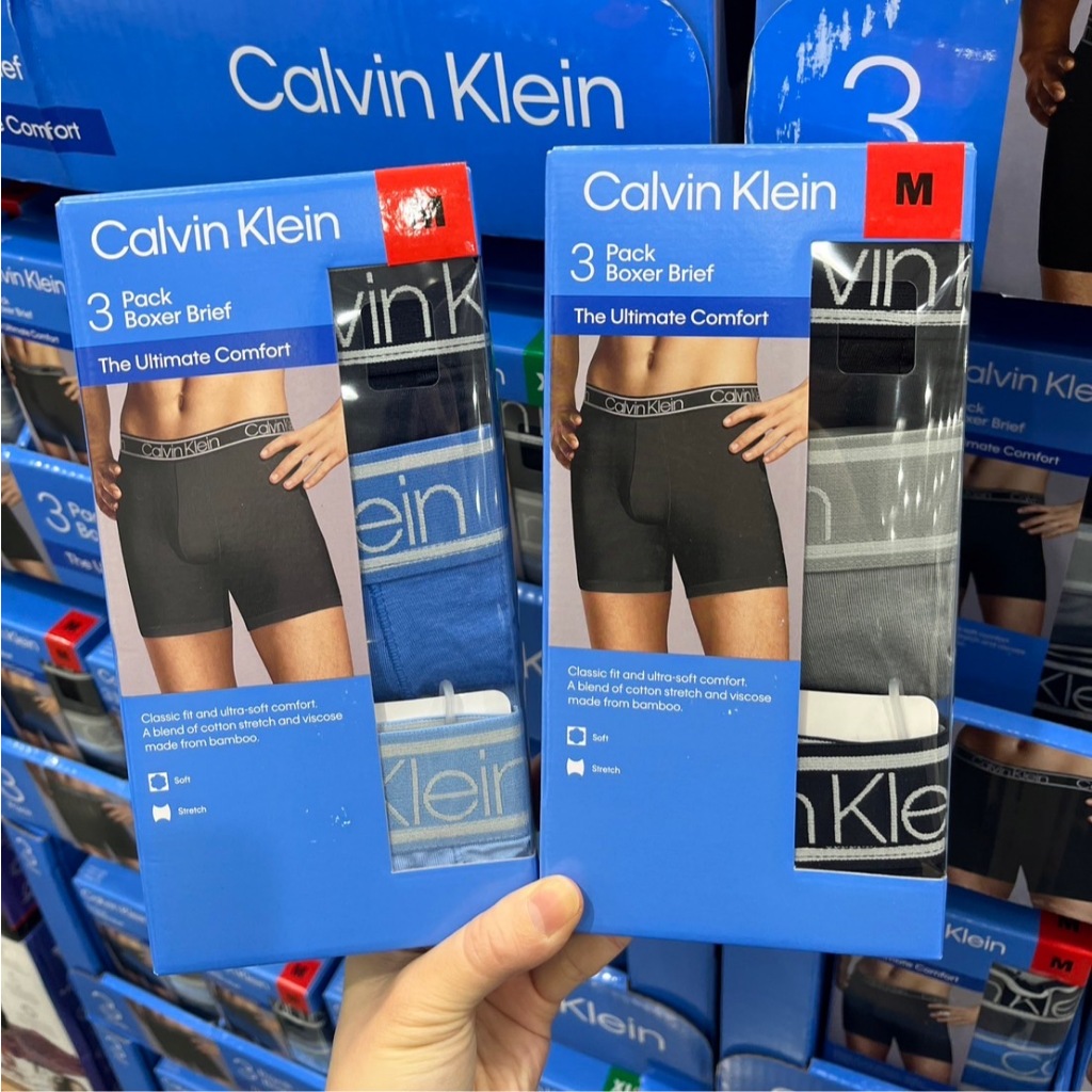 【衫庫】三件組合 Calvin Klein CK 男版 透氣天絲棉 四角內褲 男生內褲