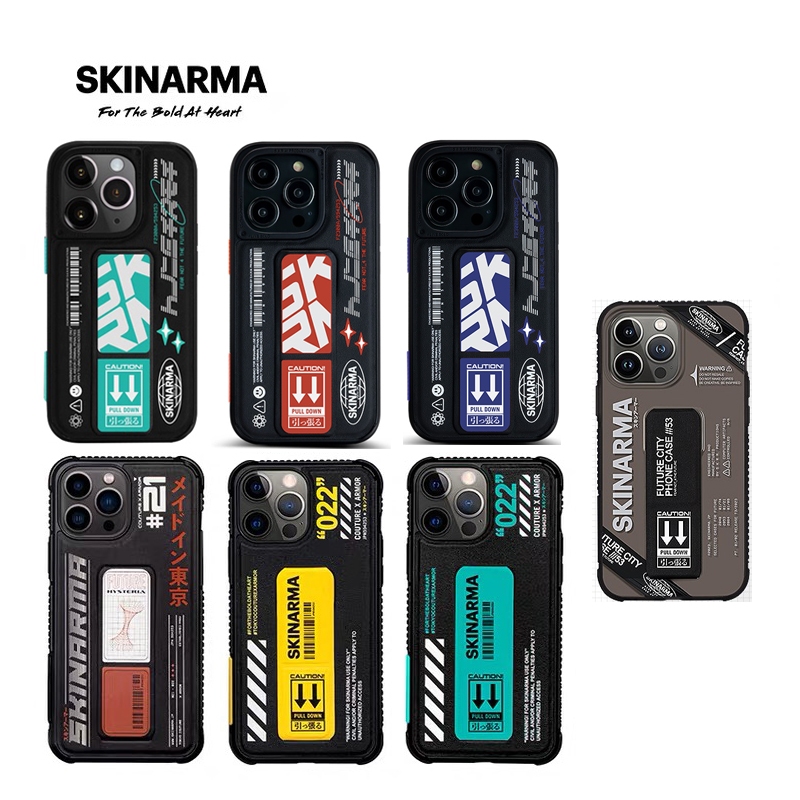 SKINARMA 日本潮牌 iphone15 Pro Max iphone 13 14 Plus 支架 氣囊 保護殼