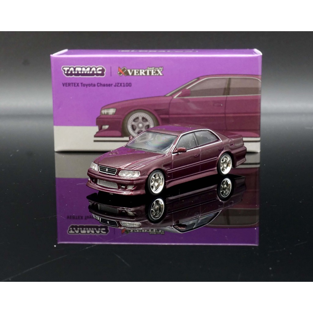 【MASH】現貨特價 Tarmac 1/64 VERTEX Toyota Chaser JZX100 Purple