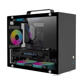 [臺灣現貨][全新][保固30天] 3色可選 單機箱 MATX iTX 迷你小型 電腦主機 機箱 機殼 可手提 不含風扇