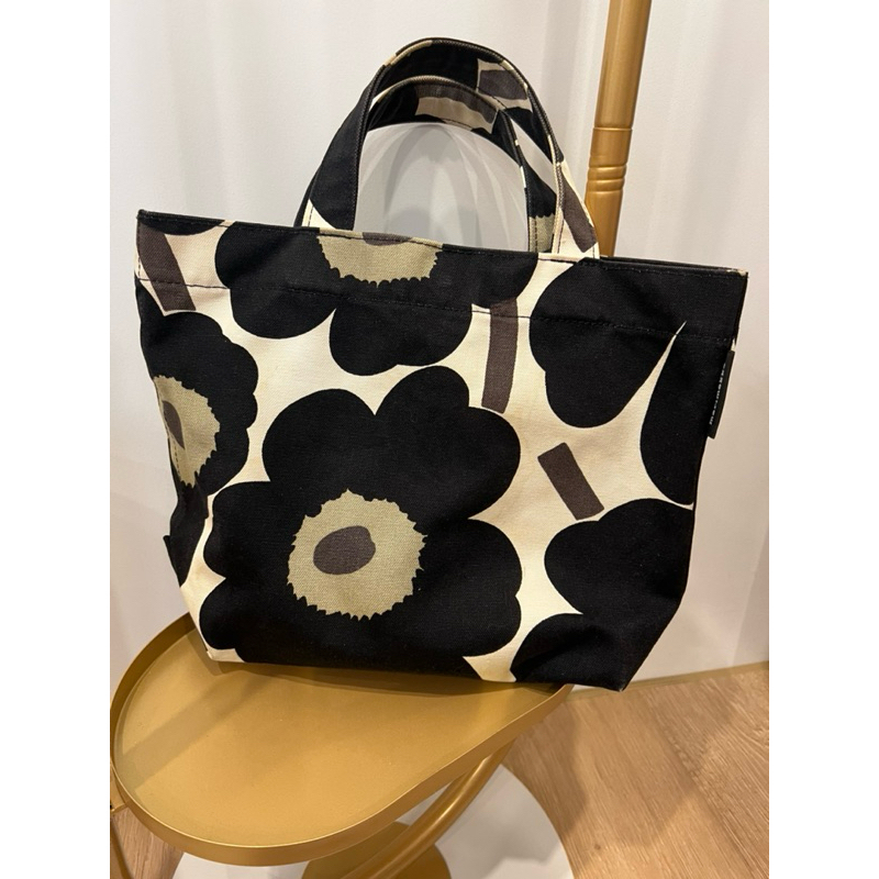 Marimekko 黑色經典花色托特包