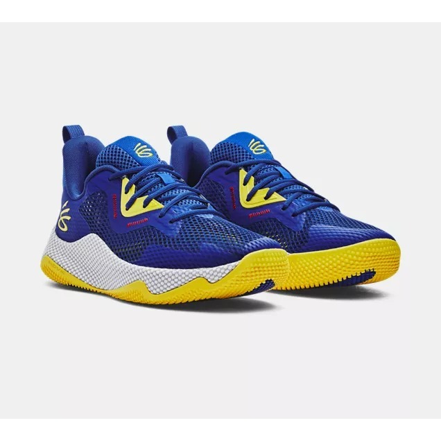 新寶島🈺特價出清📣 📣UA CURRY HOVR SPLASH 3 男女款籃球鞋 藍黃 3026899-400