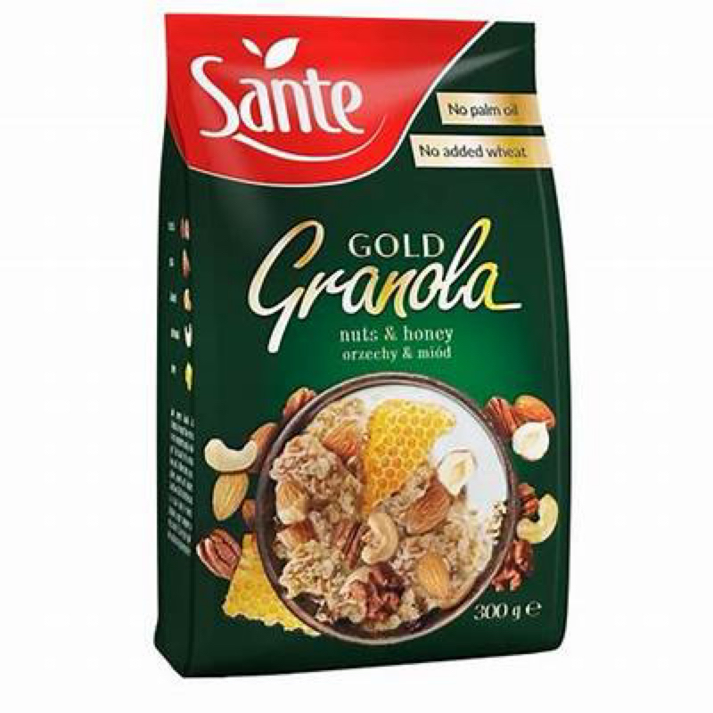 🇵🇱波蘭 SANTE 珊德 granola 脆粒果麥 多果乾 蜂蜜堅果 300g 350g 燕麥 早餐 穀物 穀片 堅果