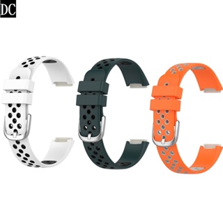 DC【運動雙色錶帶】Fitbit Luxe 錶帶寬度 15.4mm 透氣 替換 矽膠 腕帶 手環