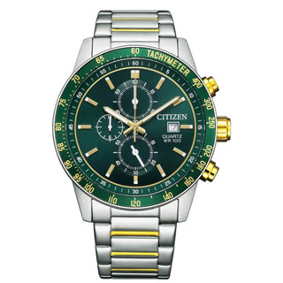 CITIZEN 星辰 限量賽車三眼計時手錶-44mm AN3689-55X