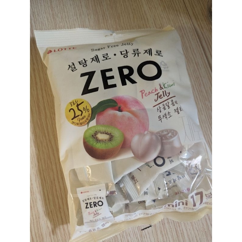 [Lotte樂天] Zero 零糖低卡水果軟糖 238g/17小包