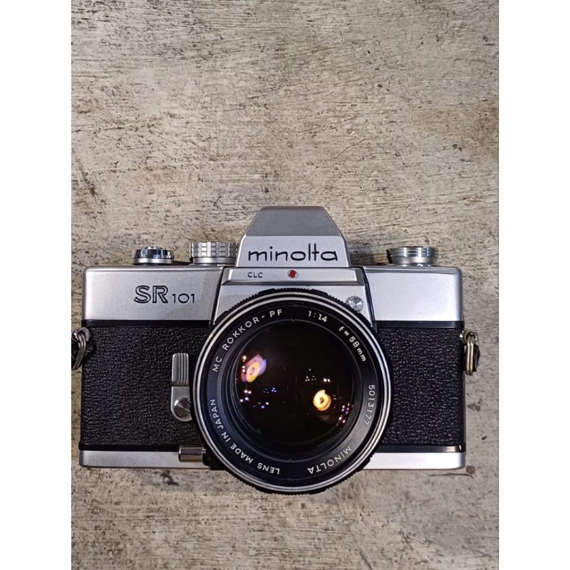 (一機一鏡)minolta sr101 底片相機 58mm f1.4 大光圈 定焦鏡 人像鏡 機械相機