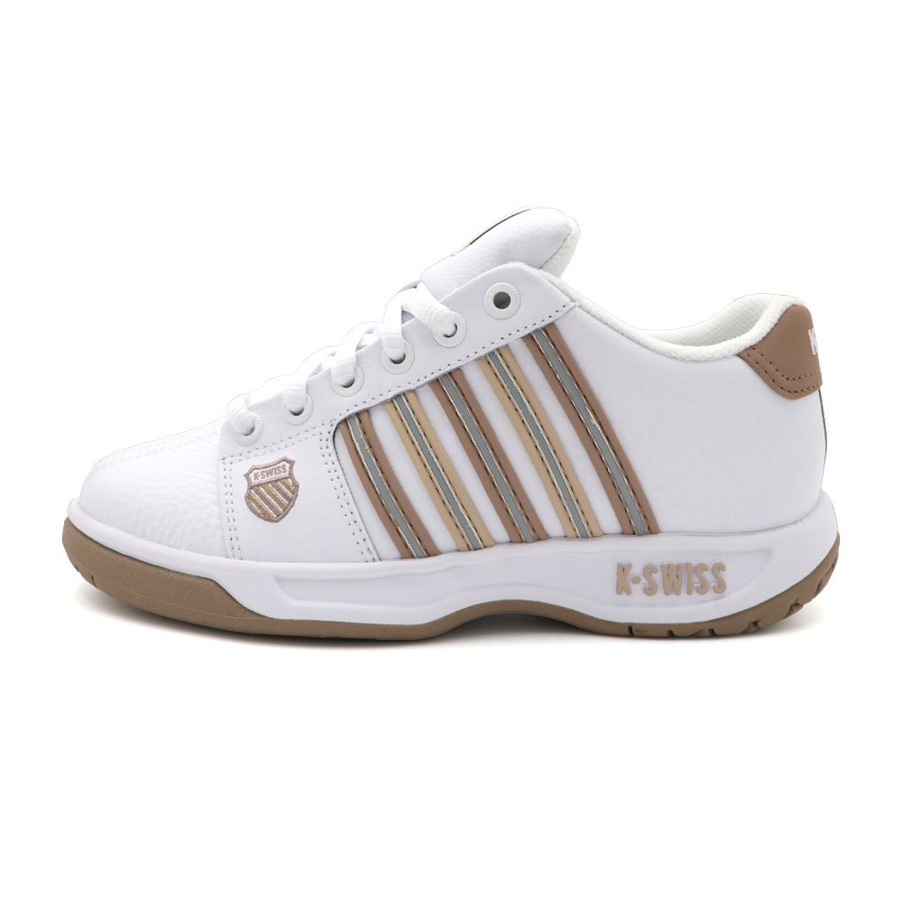 K-swiss Eadall 白咖 皮革 休閒 老爹鞋 運動鞋 女款 J2463【新竹皇家91353-192】