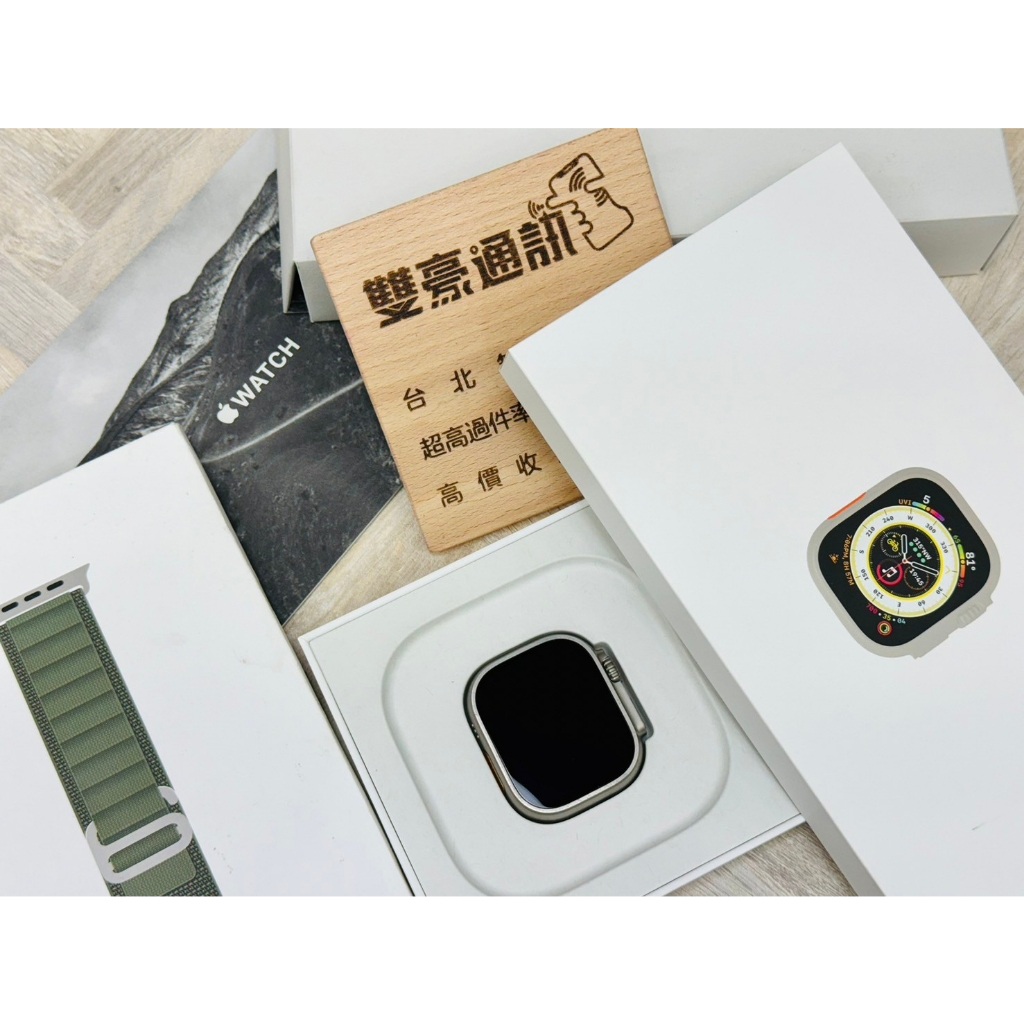 🧸Apple Watch Ultra 49mm 電池100% 多傷 附贈高山錶帶 有盒裝有配件
