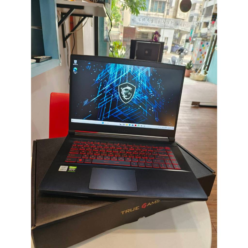 【艾爾巴二手】MSI GF63 i7-10750H/8G/512G/RTX3050 15吋黑#筆電#漢口店36374