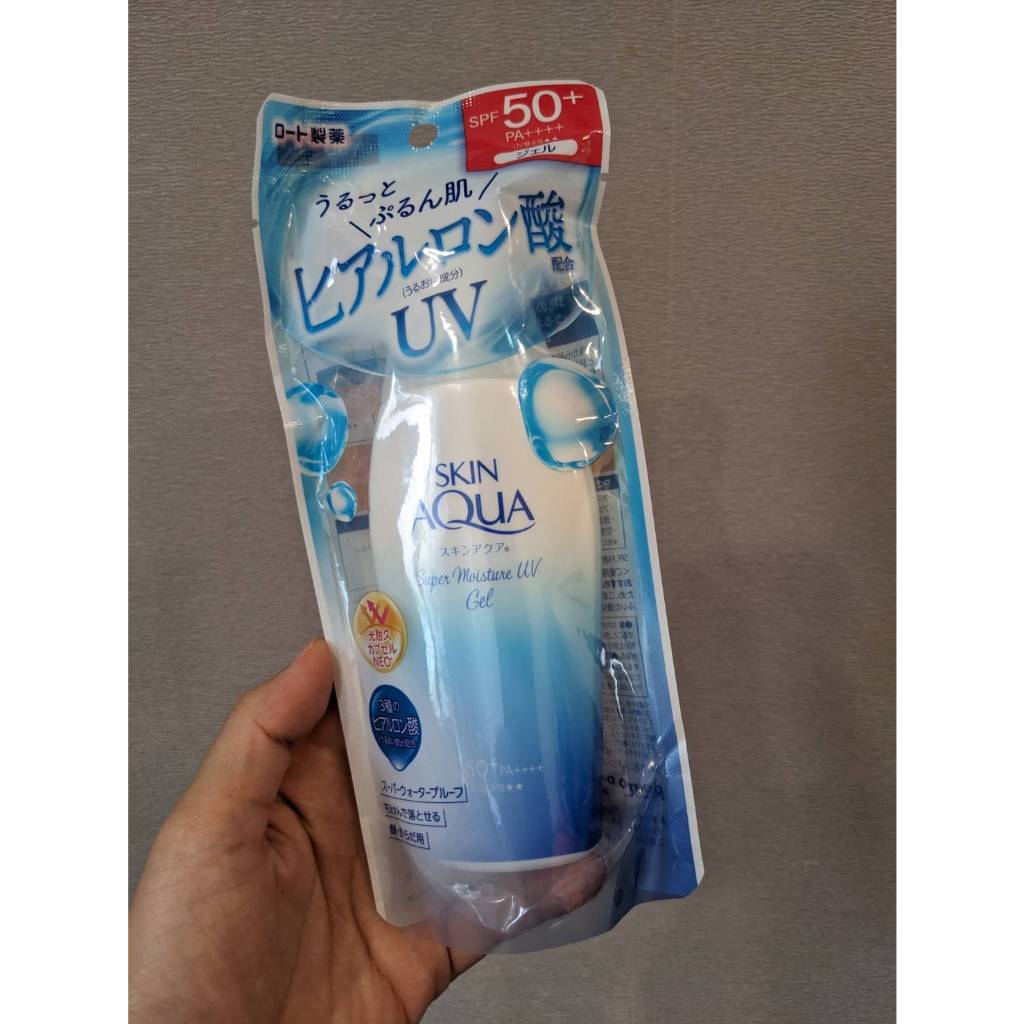 日本境內版 曼秀雷敦 Skin Aqua Super 水潤肌超保濕水感防曬乳 SPF50+ 無香料 新包裝 110g
