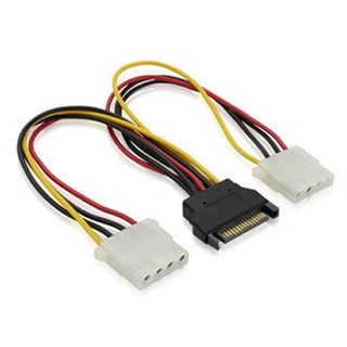 《數位客》&SATA電源線轉雙大4PIN(母) SATA公轉雙4PIN 4D IDE SATA 一分二電源轉接線