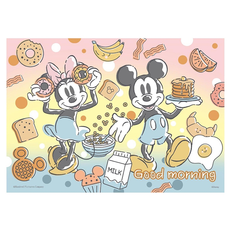 Mickey Mouse&amp;Friends【甜點美食系列】美味早餐拼圖108片