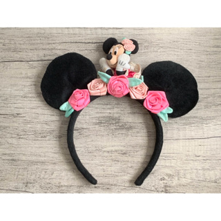 東京迪士尼樂園 Tokyo Disney Resort 米妮 玫瑰花 耳朵 髮箍 遊園頭飾